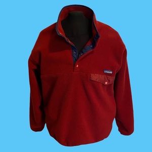 Patagonia 90s Vintage Men’s Synchilla Snap T Pocket Fleece Large